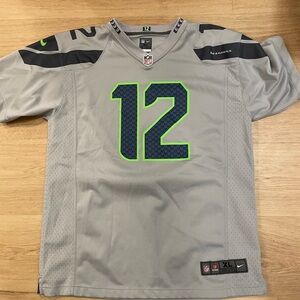 Nike NFL Seattle Seahawks #12 Fan Jersey Youth XL Gray